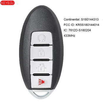 

KEYECU Smart Remote Car Key 4B Fob 433.92MHz for Nissan Murano Pathfinder Titan 2017 FCC: S180144313
