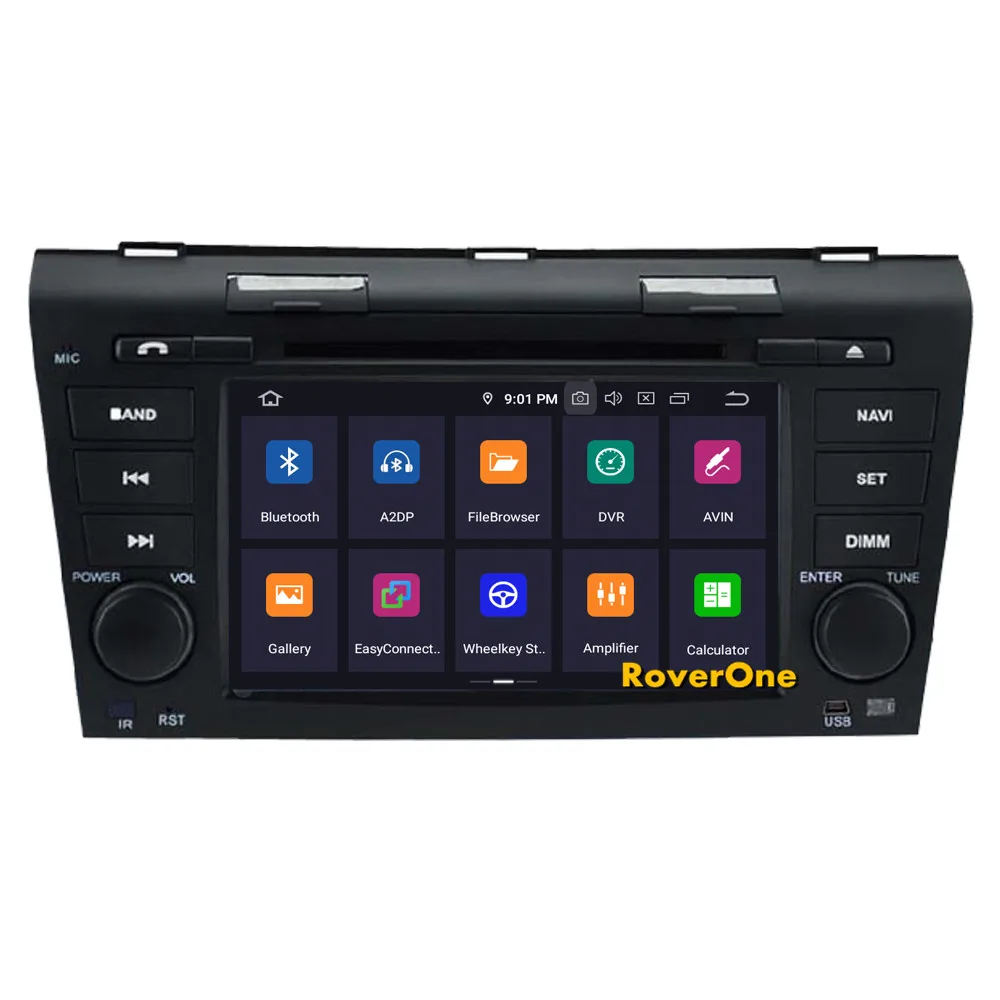 Excellent RoverOne Car Media DVD Player For Mazda 3 2003 - 2009 Android 9.0 Octa Core Autoradio GPS Navigation Radio Stereo PhoneLink 7