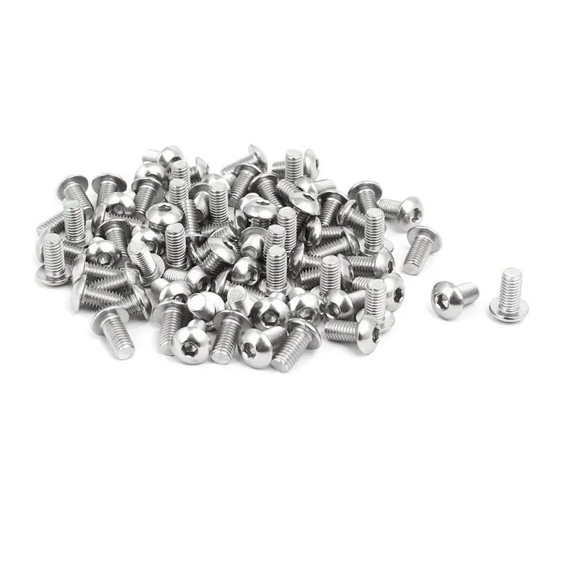 

80pcs M5x10mm Stainless Steel Button Head Hex Socket Cap Screws Bolts