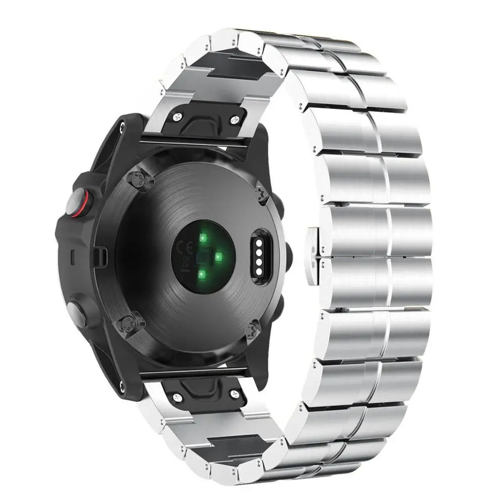 Металлический ремешок QuickFit 26 мм для Garmin Fenix 6X 5X Plus 3 HR Band аксессуары часов браслет