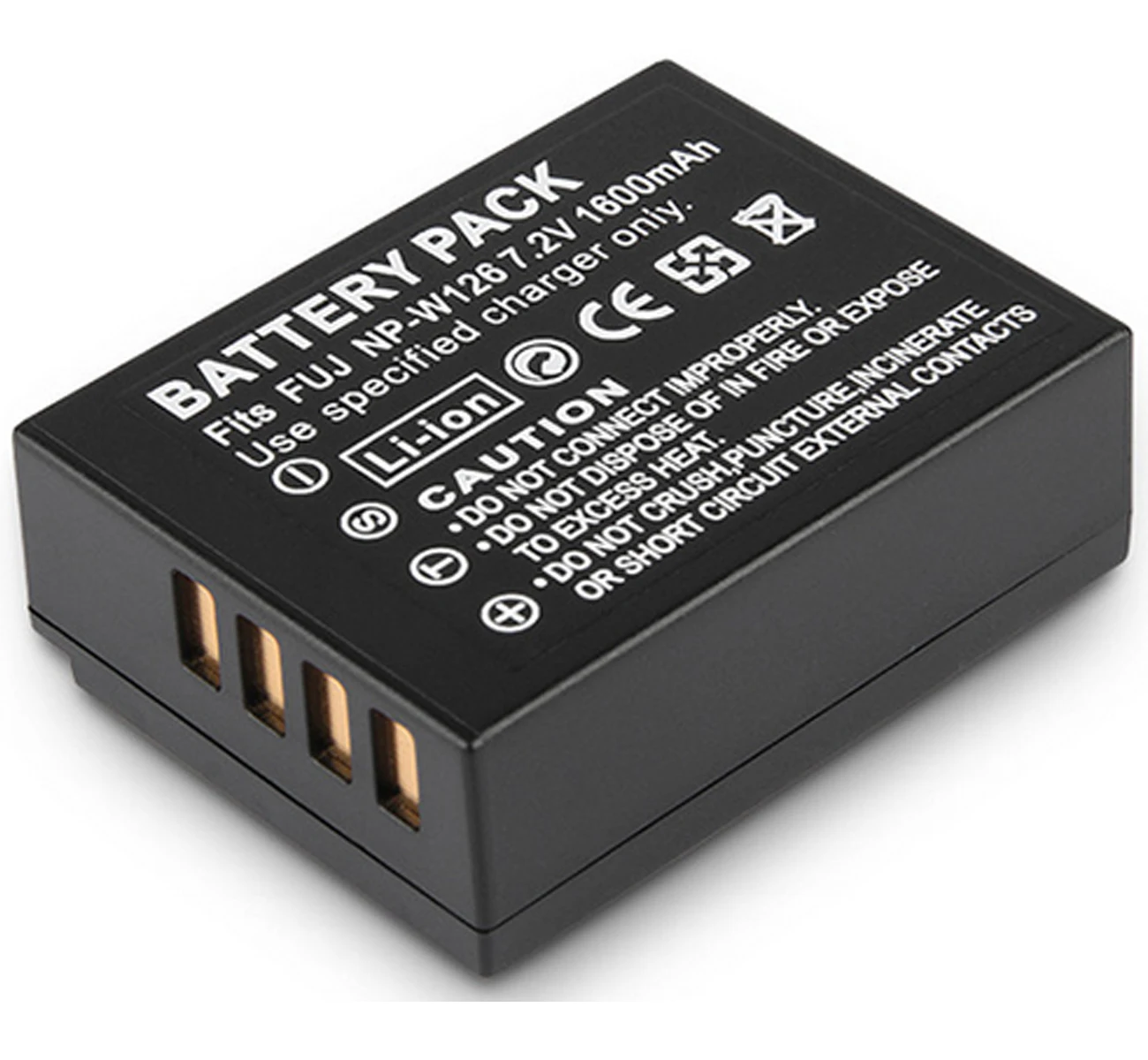 Батарея(2-Pack)+ lcd USB двойное зарядное устройство для Fujifilm NP-W126, NPW126, NP-W126S, NPW126S, NP-W 126S литий-ионный аккумулятор - Цвет: 1x NP-W126 Battery