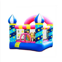 Trampoline gonflable en tissu Oxford avec souffleur d'air, château d'île Crocodile, lit d'appoint pour enfants 