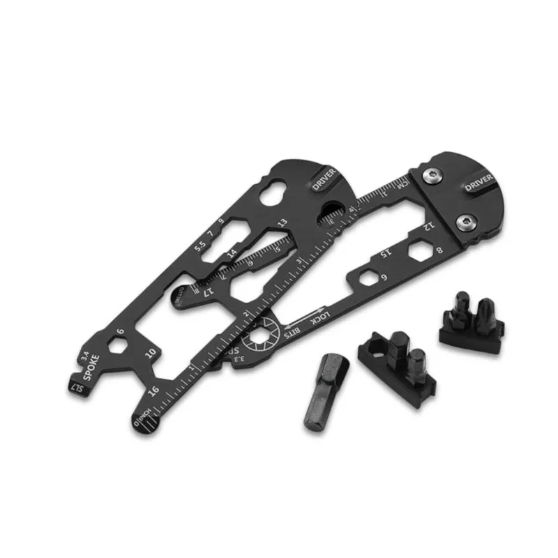 

16 In 1 Wrench Multi-tool Portable EDC Tools Kit Mini Universal Bicycle Stainless Steel Kit Home Repair Tools