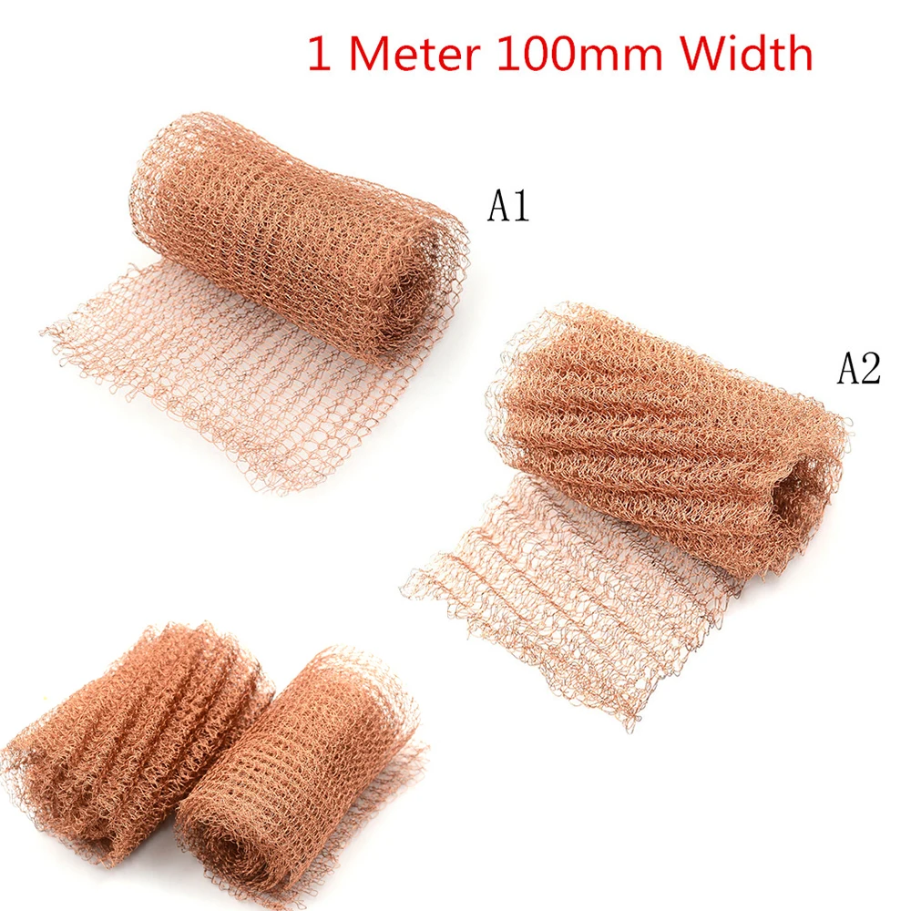 

1 Meter 100mm Width Corrugated Copper Mesh For Distillation Reflux Moonshine Brewing Pest Control