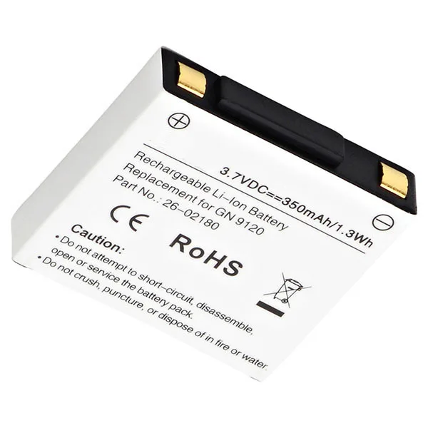 

ZHUJI 350mAh Battery for Jabra GN9120, GN9125,2901-249, 14151-01, 26-02180