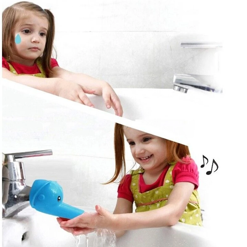 Protège-robinet Baignoire En Silicone - Forme De Baleine Pour Enfants, Sécurité Anti-chocs Et Brûlures
