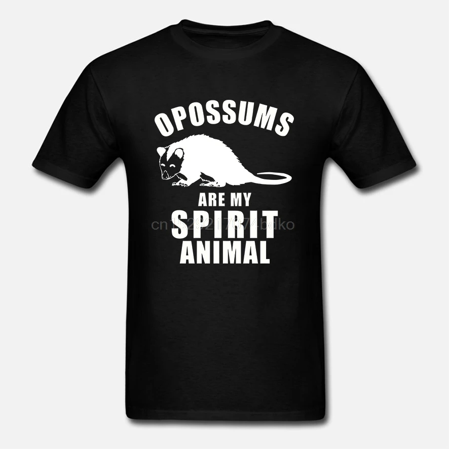 Opossum Are My Spirit футболка с изображением животного | Мужская одежда