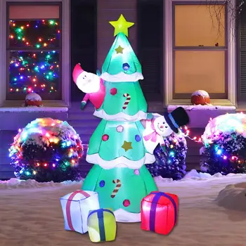 

LED Inflatable Christmas Tree Merry Christmas Decorations for Home 2020 Christmas Ornaments Christmas Tree Navidad New Year 2021