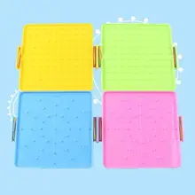 16x16 см двухсторонняя геобборд гвозди колышек доска резинки Детские Учебные принадлежности