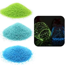 20 г Светящиеся фосфоресцирующие песок аквариума ФЛУОРЕСЦЕНТНОЕ свечение в темное время суток песок игровой порошок для вечерние бутылек для художественного оформления ногтей, ручная работа