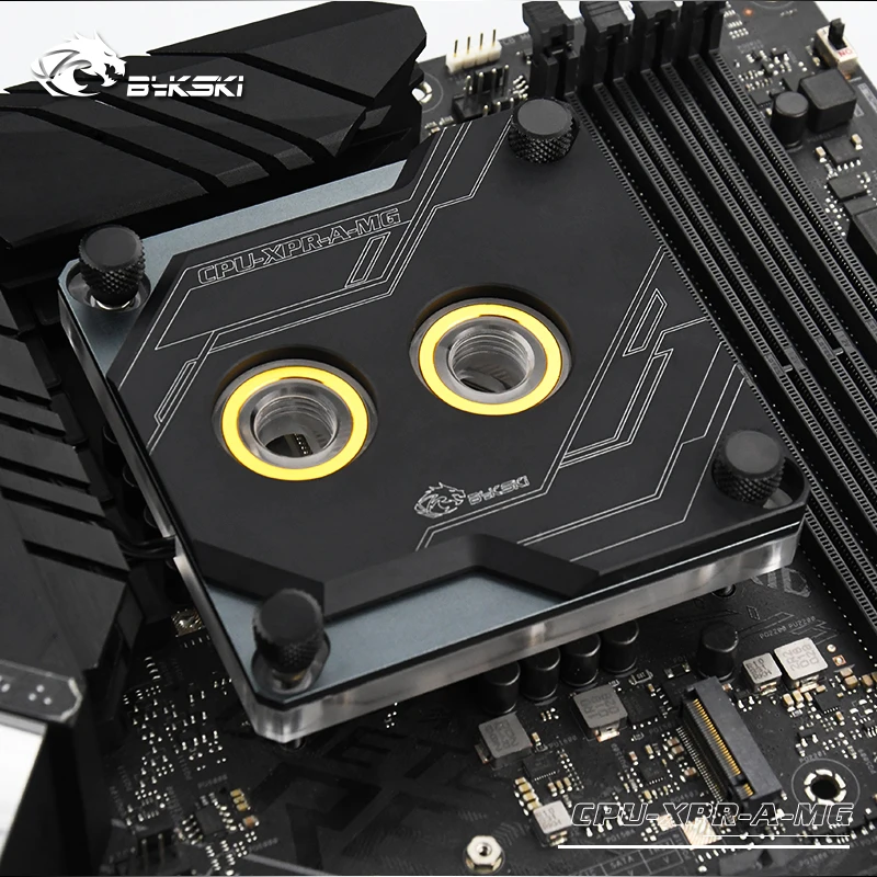 Bykski cpu водоблок для INTEL LGA1150 1151 1155 1156 2011 2066X99 I7 Поддержка 5 в 3PIN D-RGB AURA SNYC/металлическая крышка