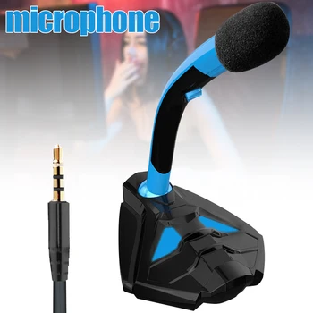 

Computer Wire Microphone Desktop Omnidirectional Condenser PC Laptop Microphone for Gaming Live OCT998