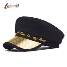 Модная хлопковая шапка Кепка Женская Повседневная Уличная веревка плоская кепка элегантная однотонная осенне-зимняя теплая ПУ берет шапка женская