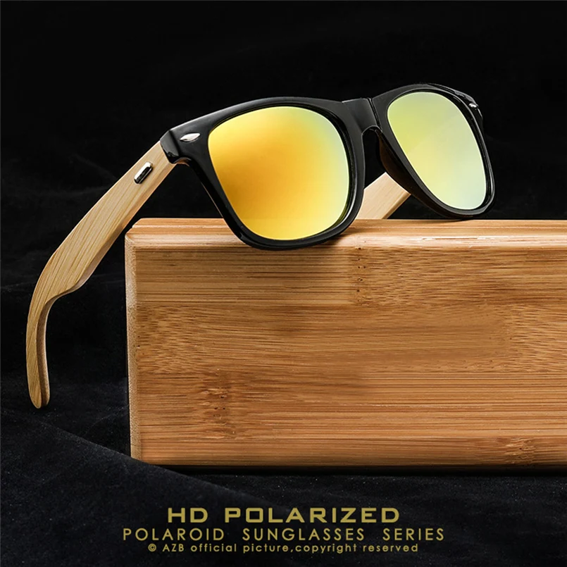 Sunglasses for men and women bamboo glasses polarized photochromic wooden retro sport sunglasses occhiali ciclismo 20J6 (68)