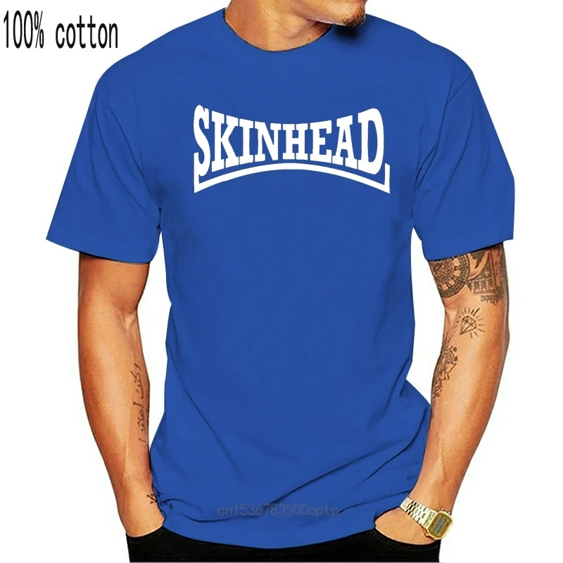 Новинка футболка skinhead индивидуальная хлопковая с круглым вырезом стандартная