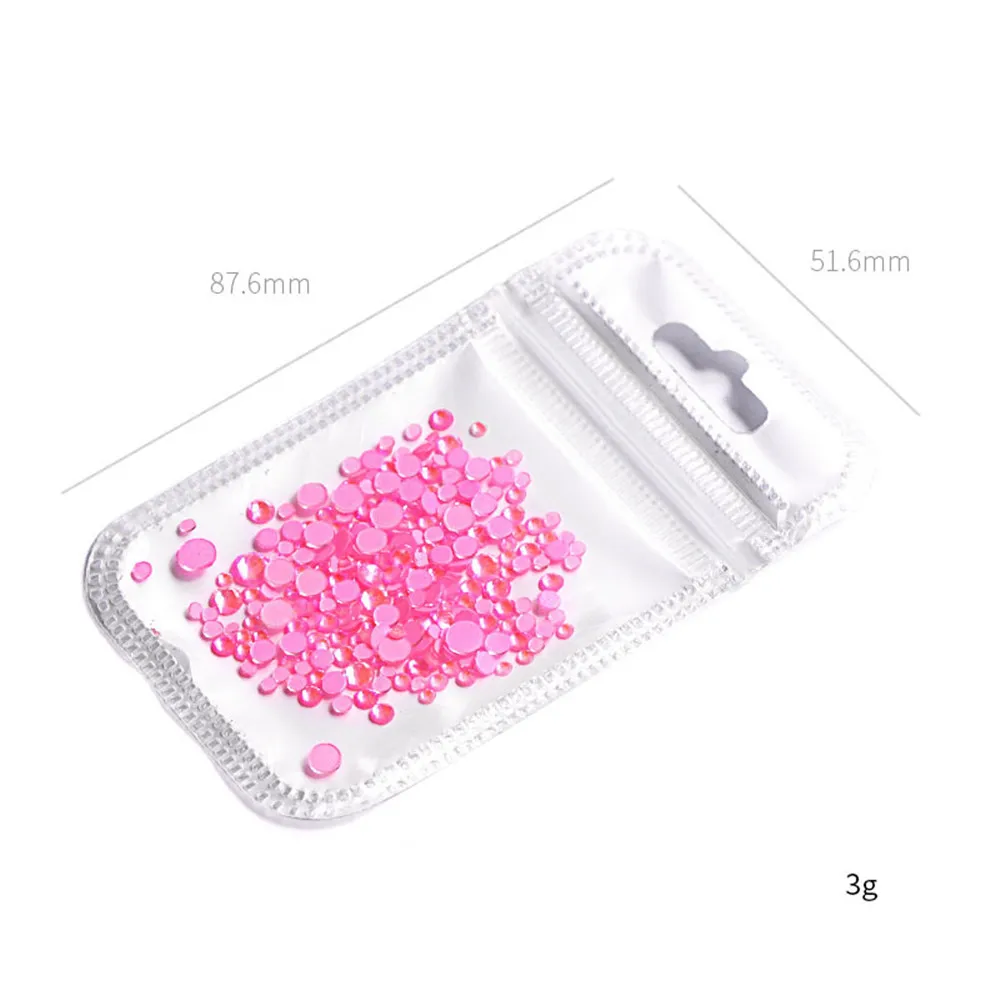 1 Pack Flatback Luminous Nail Rhinestones Mixed Sizes Crystal Shiny Nail Flat Drill Flash Gems Glass Nail Art Decorations Tools (6)