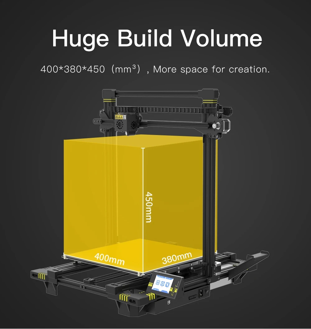 Anycubic 3d принтер anycubic Chiron плюс большой размер печати дешевый 3D принтер 400*400*450 мм печать DIY наборы FDM TFT impresora 3d