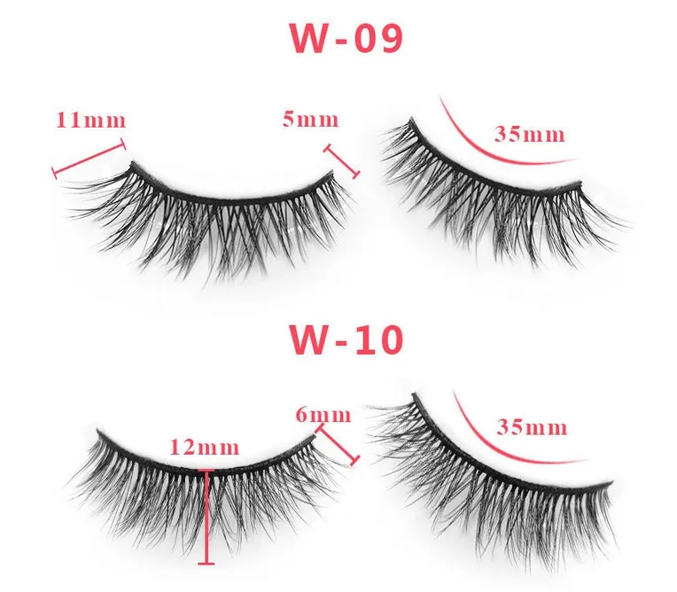 5pairs 3D Mink Eyelashes Natural False Eyelashes Children's stage Dramatic Volume Fake Eyelashes Makeup Eyelashes