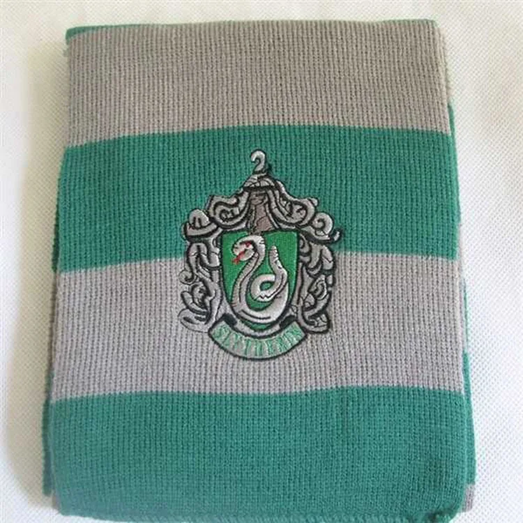 Best gift Scarves Gryffindor Slytherin Hufflepuff Ravenclaw Scarves Cosplay Costumes Halloween Gift Hermione Scarf