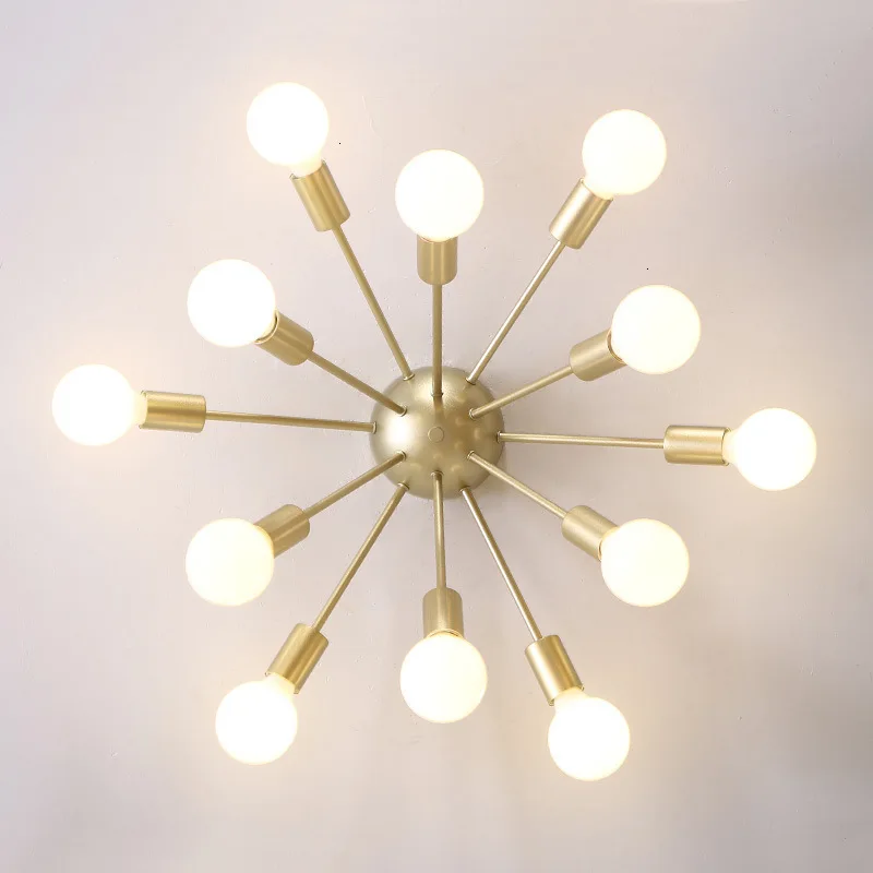 

Industrial Iron Ceiling Light Living Room Lighting Nordic 220V E27 LED Lamp