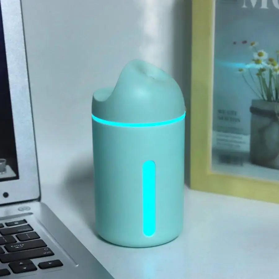 Домашний Настольный автомобильный офисные USB мини бесшумный увлажнитель воздуха очиститель воздуха Mist с светильник 320 мл 5V