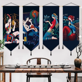 

Home Decoration Ethnic Style Tapestry Wall Hanging Cloth Bedroom Hallway Decorative Painting Cloth Hanging Picture Art Tapestry
