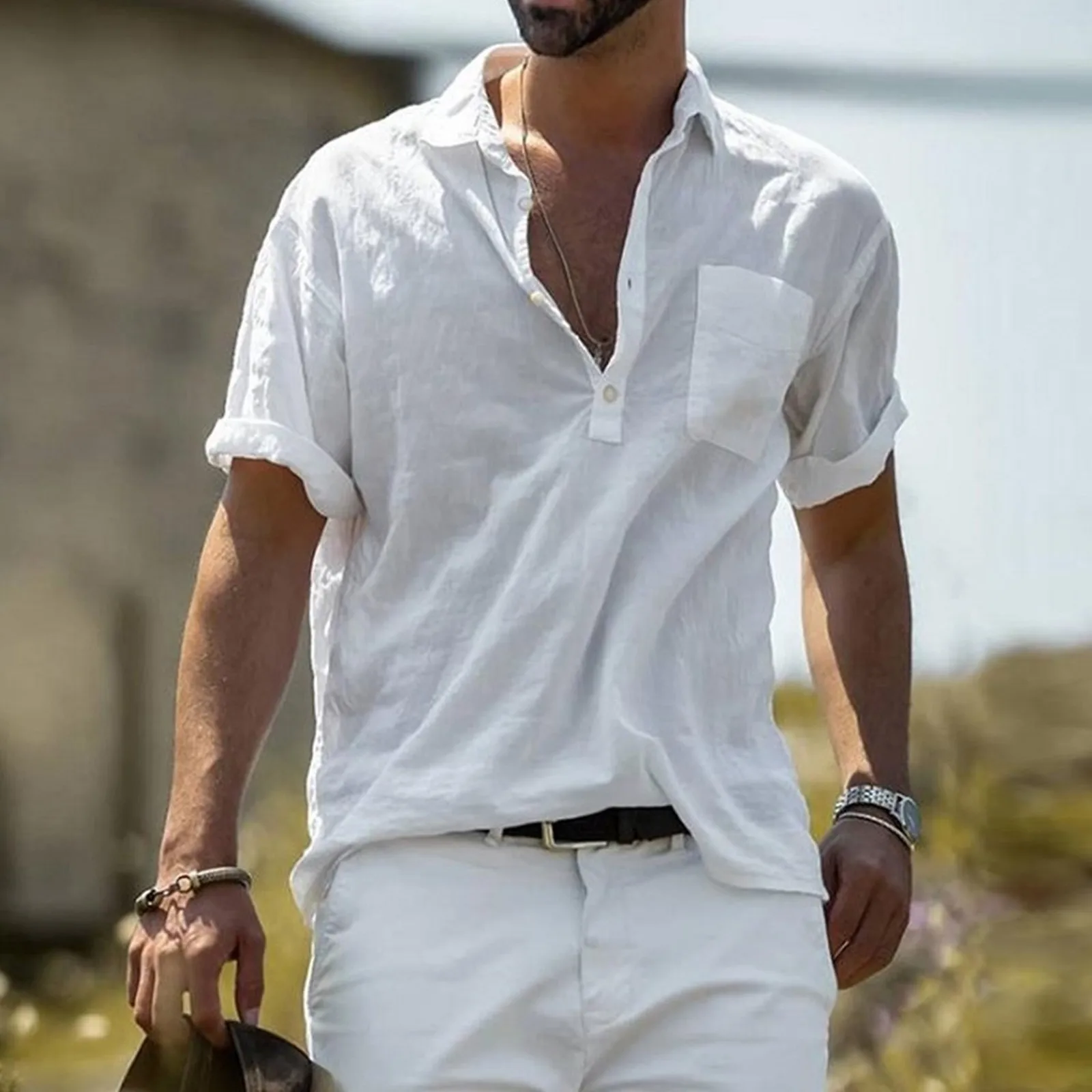 pullover short sleeve shirts for mens