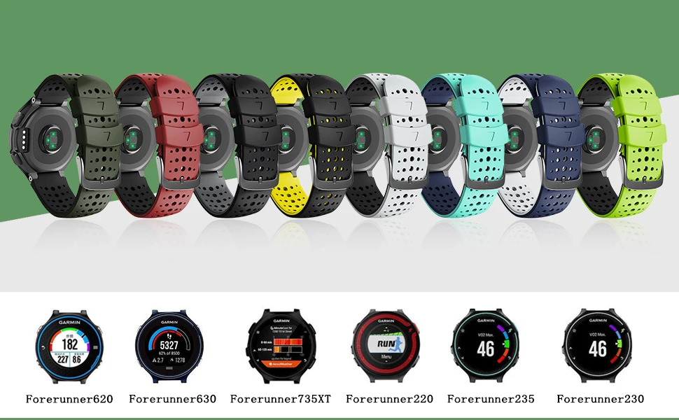 Bracelet Pour Garmin Forerunner 235, Bracelet De Remplacement Silicone Pour Garmin  Forerunner 235-220-230-620-630-735Xt- App[u6505] 3-Pack-E, - Achat/vente  montre Neuf - Cdiscount