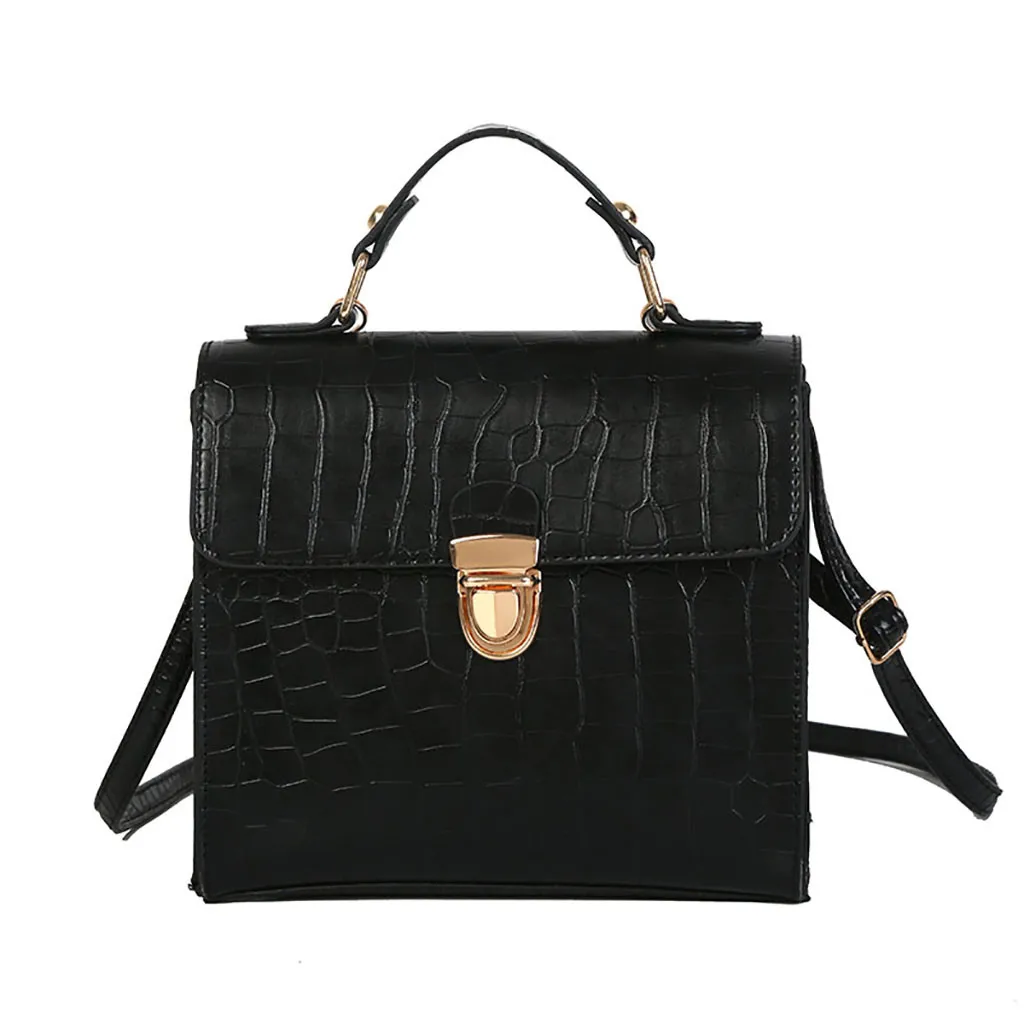 Купить Women Casual Solid Flap high quality classic Leather Wild Shoulder Bag Messenger Vintage Crocodile Pattern Handbags  Багаж и сумки | Сумки с ручками (4000243051301)