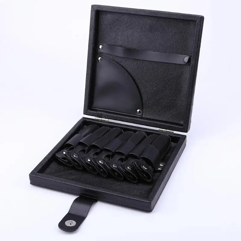 

Professional Barber Hair Styling Scissors Case High Quality PU Leather Shear Comb Organizer Storage Box For Hair Cutter Scissors
