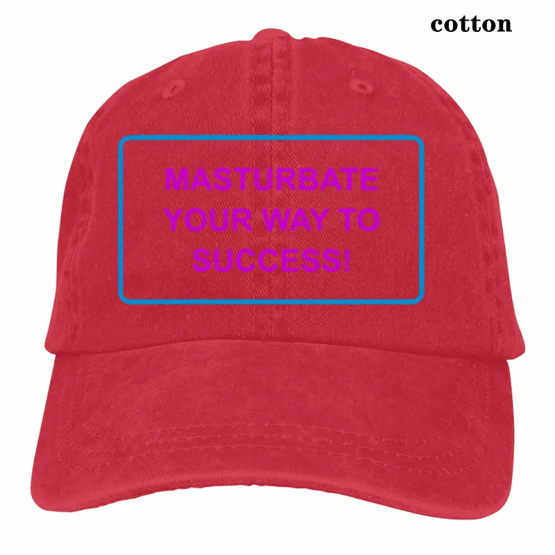 Masturate Your Way To Success бейсболка для мужчин и женщин Кепка для водителя грузовика модная Регулируемая Кепка - Цвет: 3-Red