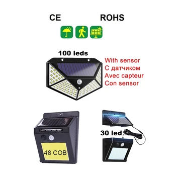 

LEDs light PIR Motion Sensor Outdoor Waterproof Solar Powered lamp Waterproof Wall for Garden Yard Path Decoration indoor home s