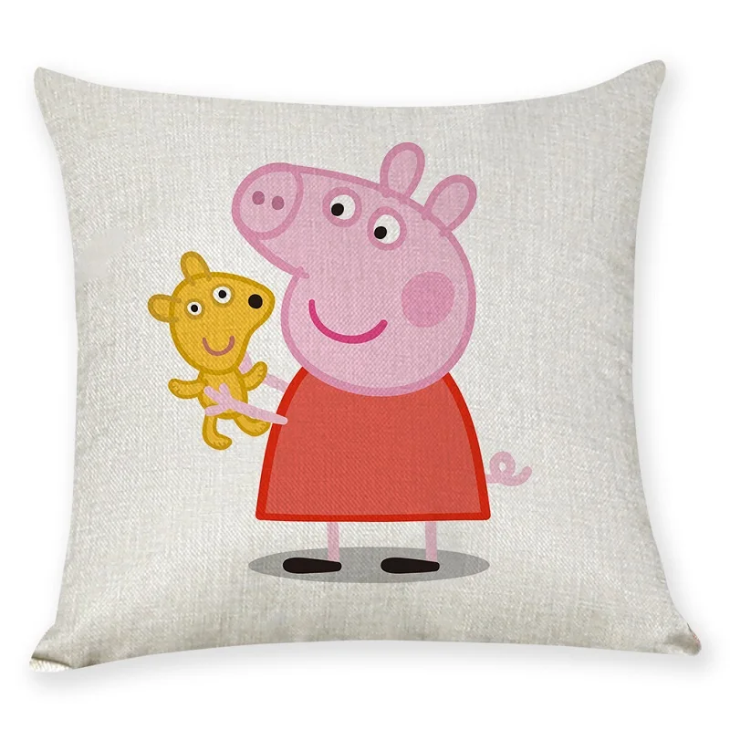 45 см Peppa Pig Peijia мультфильм детская подушка, подушка для дивана наволочка детский подарок - Цвет: 04