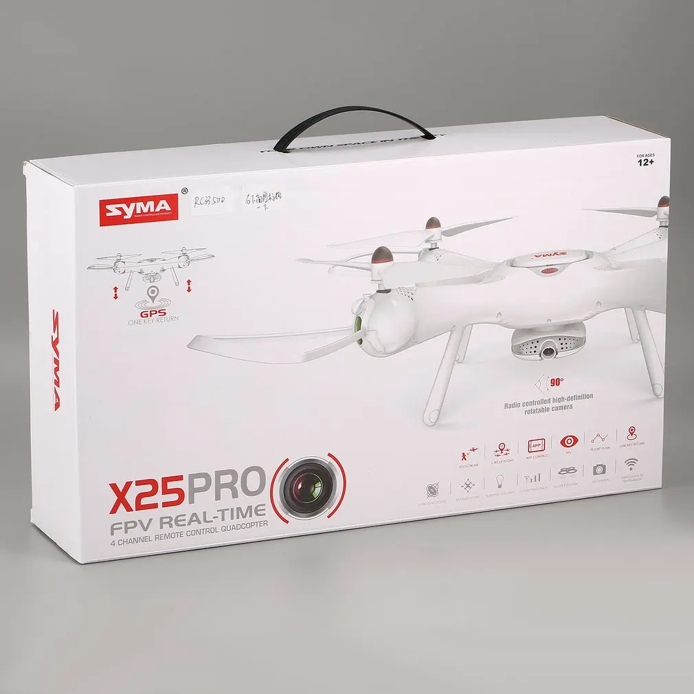 Syma X25 PRO 2,4G GPS FPV RC Дрон Квадрокоптер 720P HD Wifi регулируемая камера удержание высоты Вертолет модель игрушки детские подарки