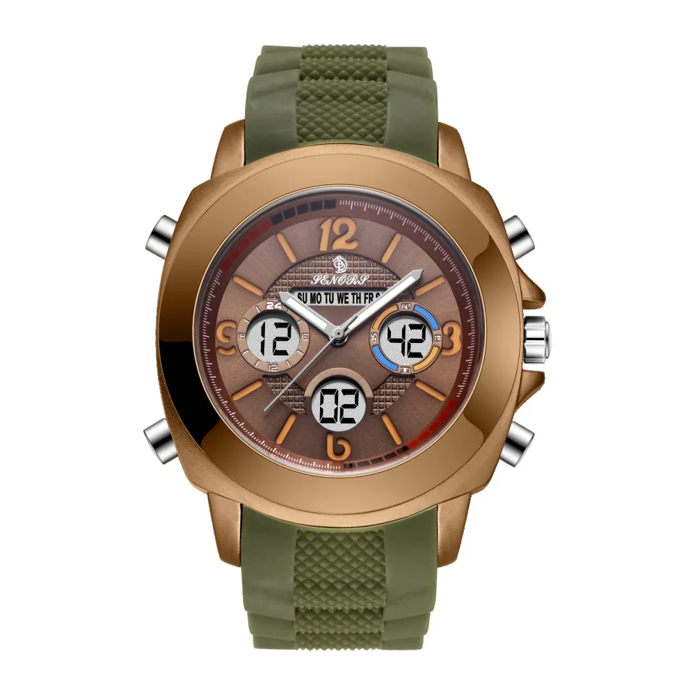 Luxury Fashion Mens Watches Top Brand Army Green Unique Week Life Military Waterproof QuartzWrist Watch Men Sport Clock 2020 | Наручные