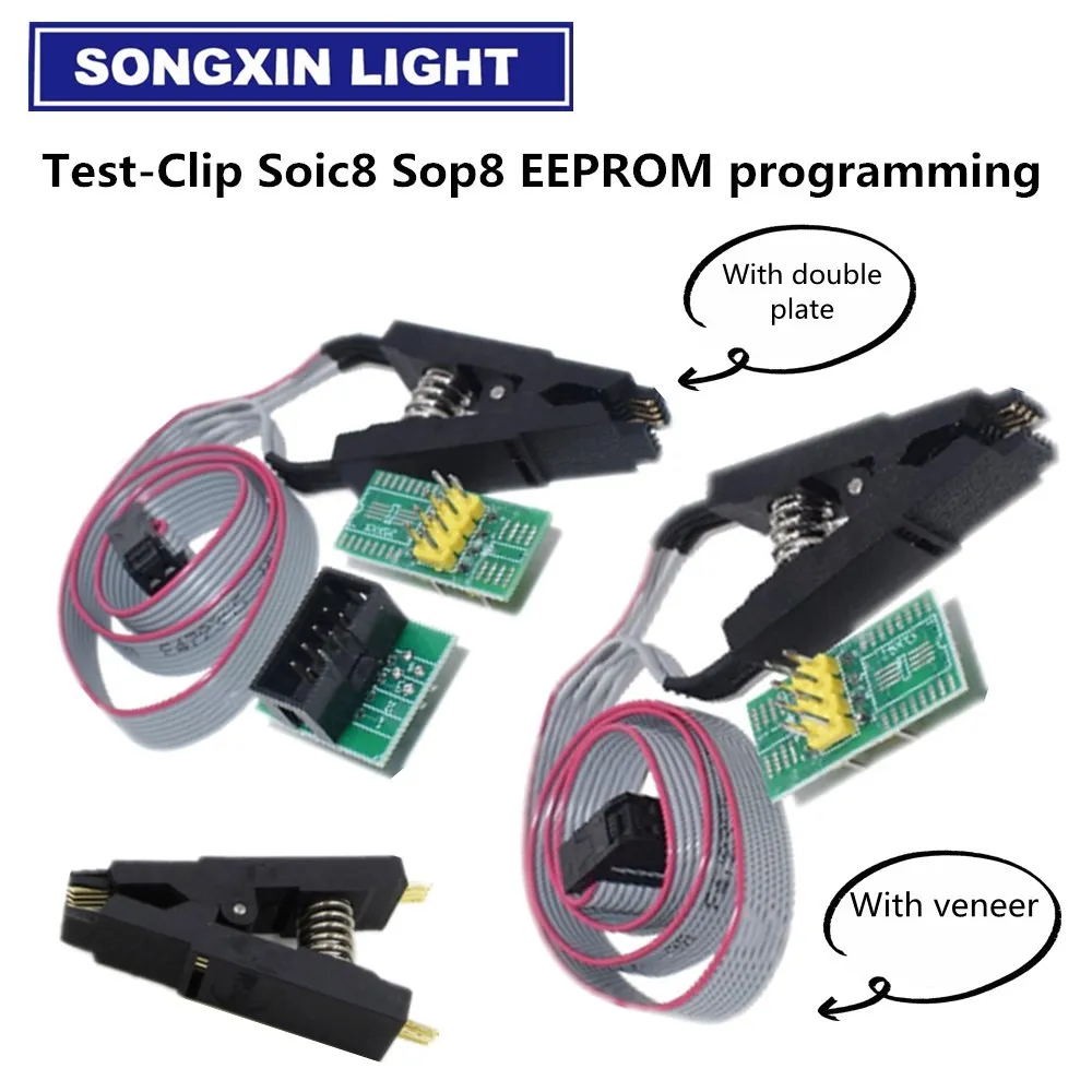 Обновленная версия SOIC8 SOP8 тестовый зажим для EEPROM 93CXX / 25CXX 24CXX программирование в