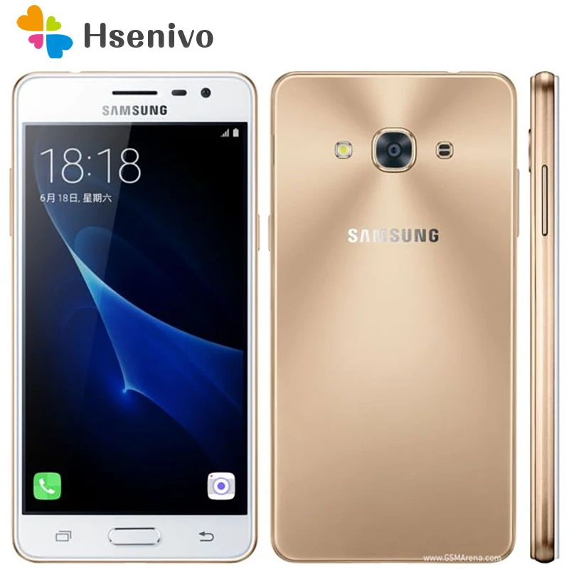 Samsung Galaxy J3 Pro Original Unlocked Mobile Phone 5.0″2GB RAM 16GB ROM Quad Core Dual Sim 8MP Camera J3110 Android Cellphone