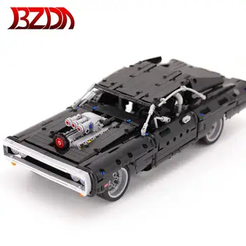 

BZDA Dom's Dodged Charger Building Blocks Creator Super Car Bricks Set Vehicle Model Toys children's DIY birthday gift