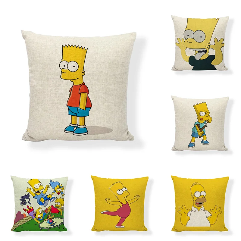 

Family Comedy Cushion Cover Family Comedy Humor Cartoon Character Image Pillow Cover Home Decoration Cushion Pillowcase