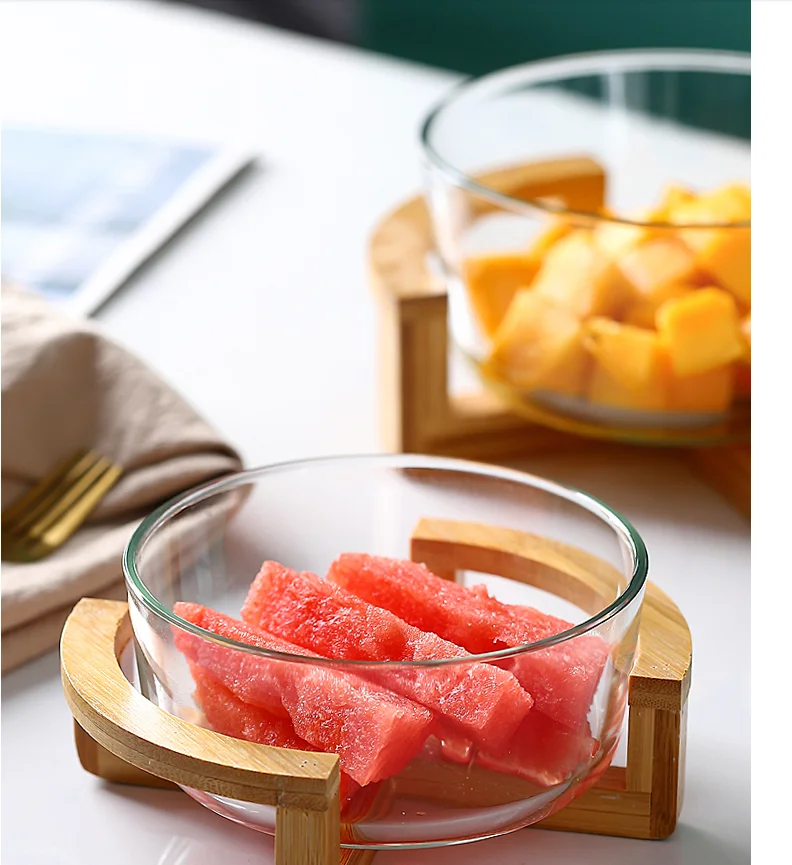 Nordic Simple Fruit Bowl Glass Salad Bowl (Small) 37 Nordic Simple Fruit Bowl Glass Salad Bowl (Small)