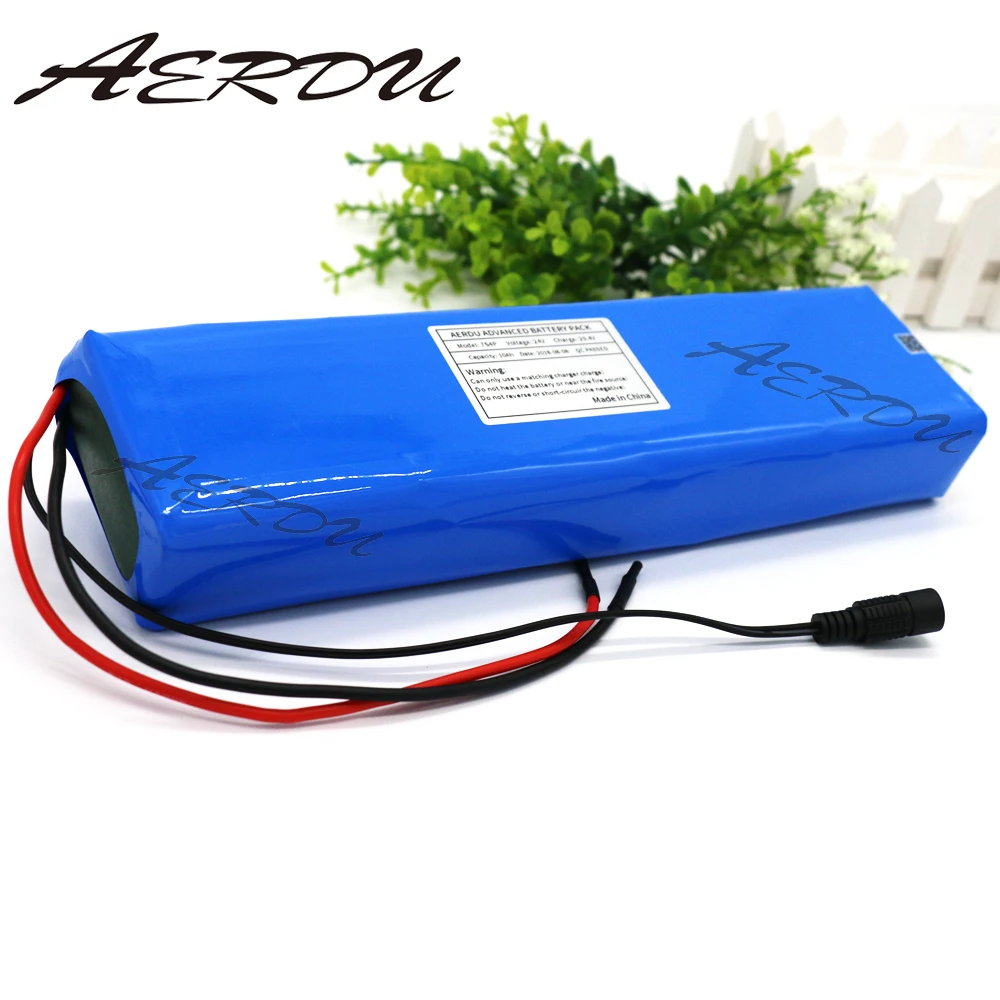 AERDU 24V 10Ah 7S4P 29 4 V 400W литий ионный аккумулятор с 20A BMS для электрического мопеда ebike