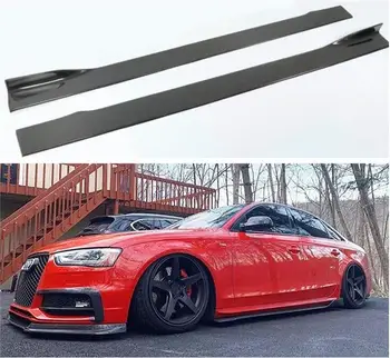 

REAL CARBON FIBER SIDE BODY SKIRTS KIT LIP COVER FOR Audi SLINE A5 S5 RS5 B8 2012 2013 2014 2015 2016