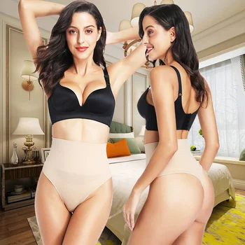 

Tummy Control Body Shaper Women Underpants Seamless Underwear Waist Trainer Sexy Thong Panties Slim Shapewear Briefs Butt Lifter