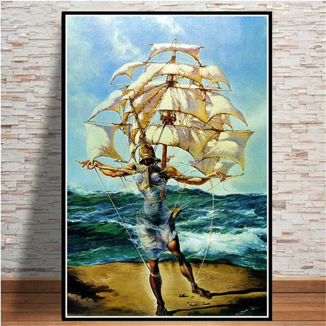 DIY Diamond Painting The Persistence of Memory By Salvador Dali Embroidery Full Round Cross Stitch Kits Mosaic Room Decoration 