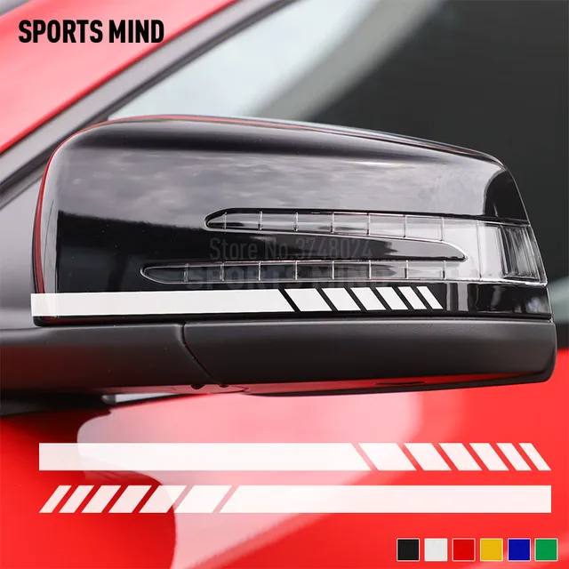 US $3.99 1 Pair Vinyl Stickers Decals For Mercedes Benz W203 W205 W204 W211 W212 W117 W176 W210 AMG Accessor
