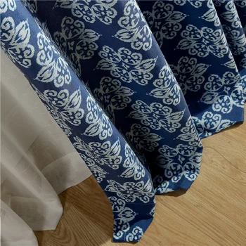 

Modern Curtains for Living Dining Room Bedroom Simple European-style Curtains Printed Fabric Finished Product Customization