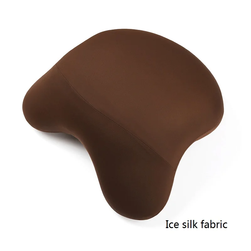 Ice silk coffee 1 шт., 30x29x16 см, Подушка для сна, медленный отскок, ортопедическая пена с эффектом памяти, рождественский подарок, удобная для переноски, офисная, артефакт, подушка для здоровья - Цвет: Ice silk coffee