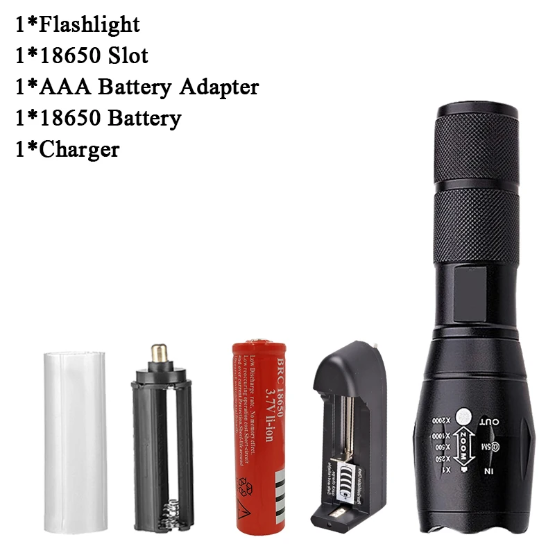 Option B Litwod Z90 L2 T6 Q5 Мощный водонепроницаемый светодиодный фонарик портативный светильник для кемпинга факел Фонари Lanternas самообороны тактический - Испускаемый цвет: Option B