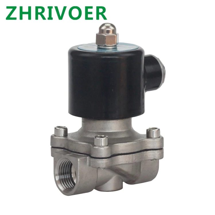 Normally Closed Pneumatic for Water Oil Air gas 12V/24V/220V/110V Stainless steel Electric Solenoid Valve 1/4" 3/8" 1/2" 3/4" 1"