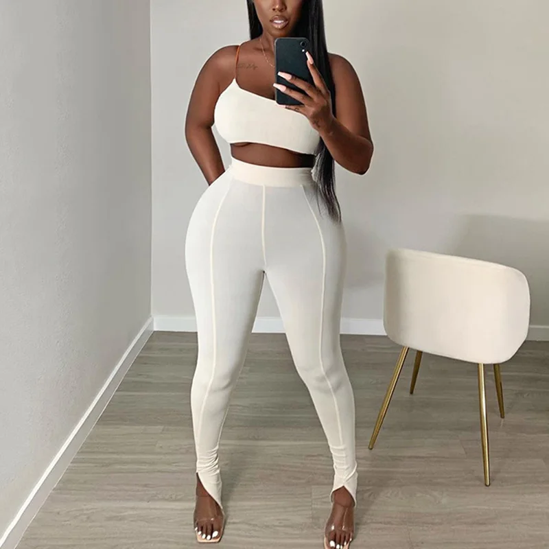 Женский спортивный костюм Toplook из двух предметов с открытым плечом укороченный